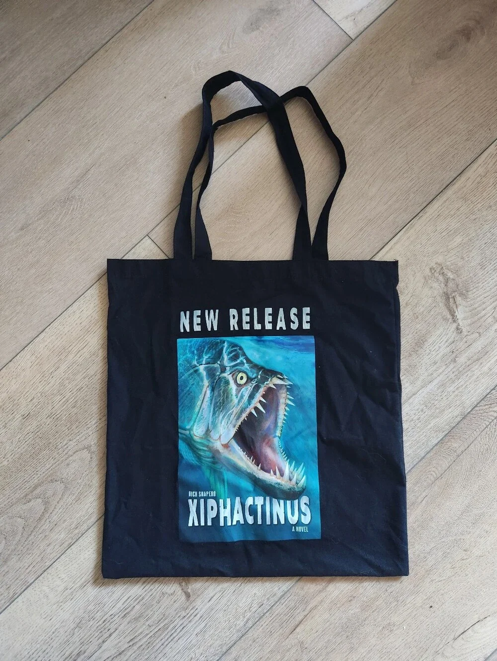 Xiphactinus Graphic Tote Bag - Black